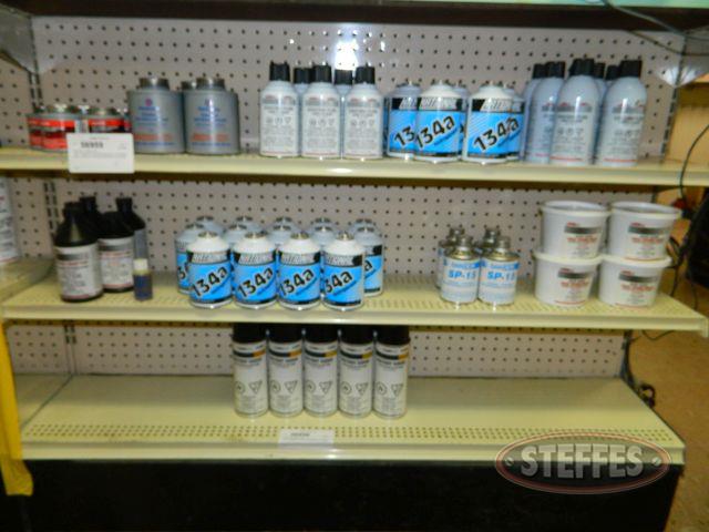 Anti-sieze- starting fluid- 134 A refrigerant- wheel bearing grease- and battery saver- contents of 2 shelves_2.jpg